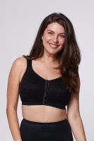 Soft bra with front clasp black 9213L Kudreshov