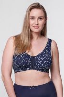 Soft bra with front clasp blue 5452O Kudreshov