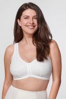 Soft bra with a front fastener in a milky shade 4538G Kudreshov