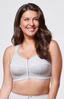 Soft bra with front fastening gray 9213Q Kudreshov